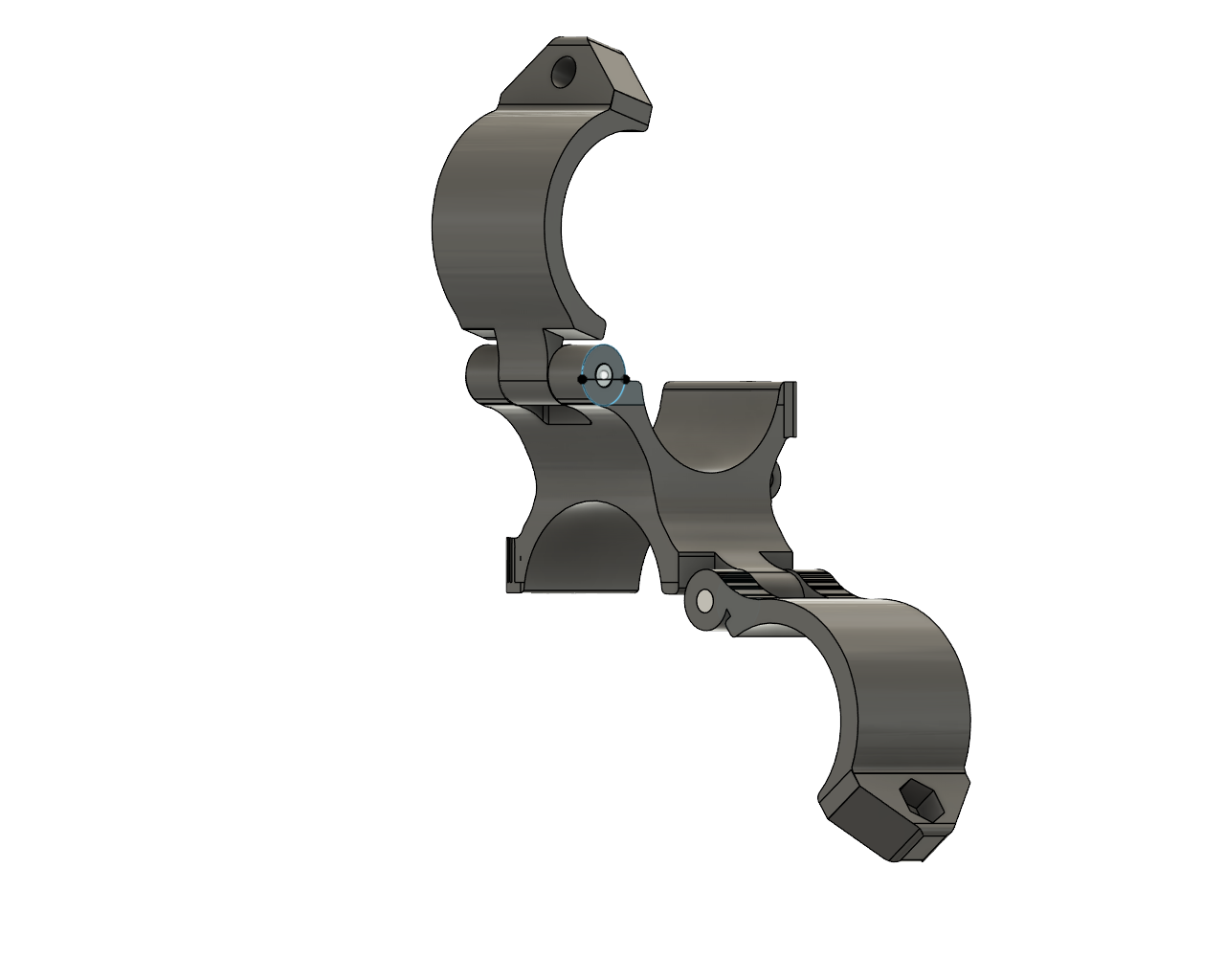 双管可调夹安装架 – 模块化支架系统