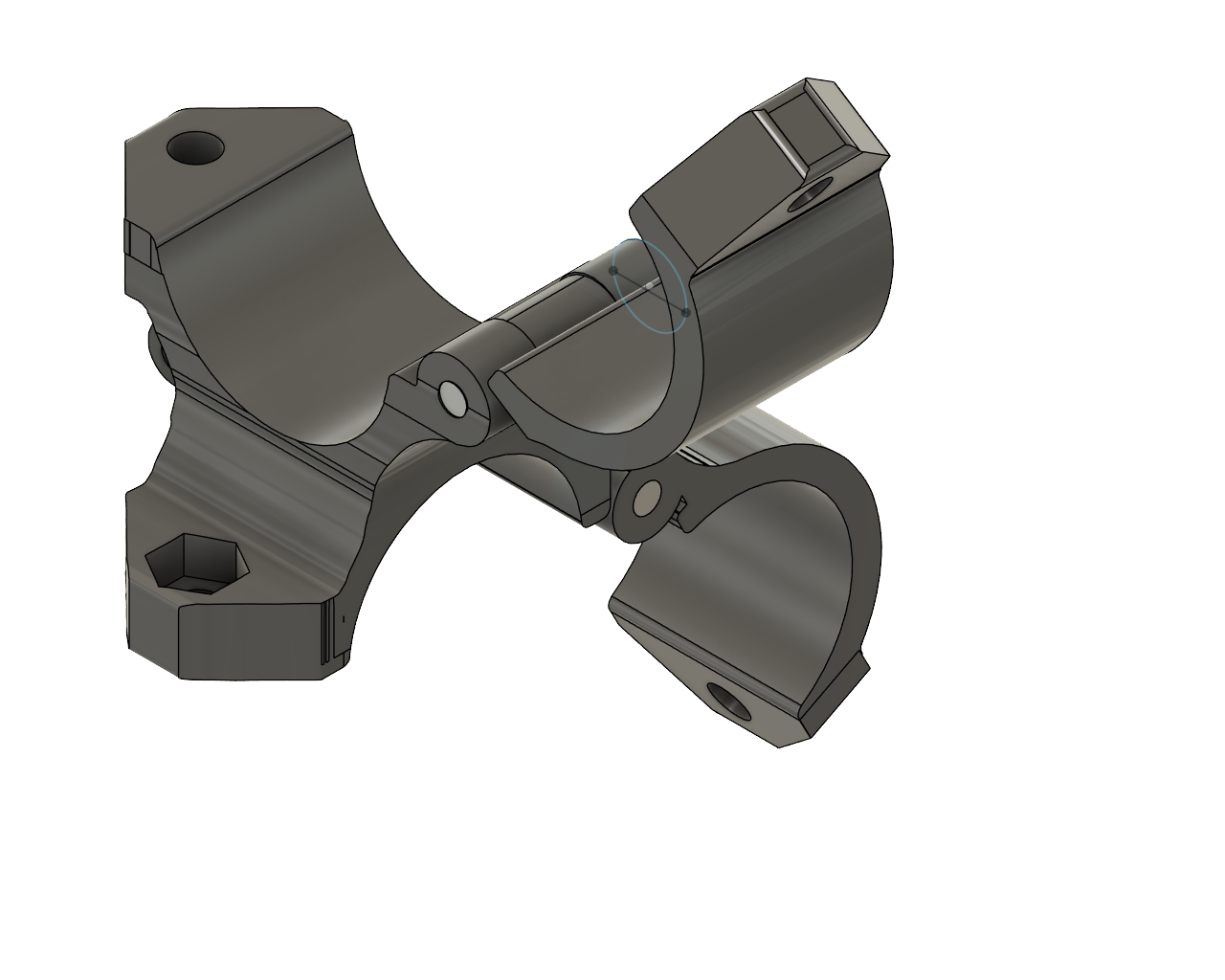 双管可调夹安装架 – 模块化支架系统