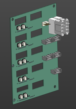 5个硬盘 SATA 背板 _RYPCB01310A V1.1_