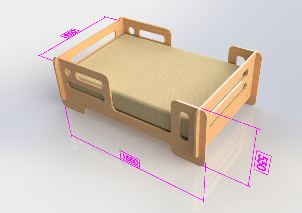 适合0-4岁儿童的幼儿床 (1)