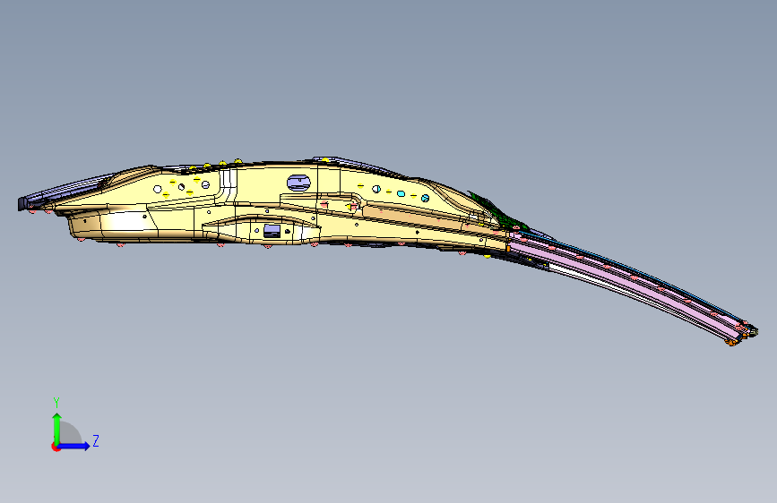 力帆X80 Y6201002右后侧车门装配总成 左侧视图