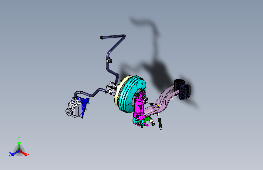 力帆X80 YAA3504-制动踏板及传动装置