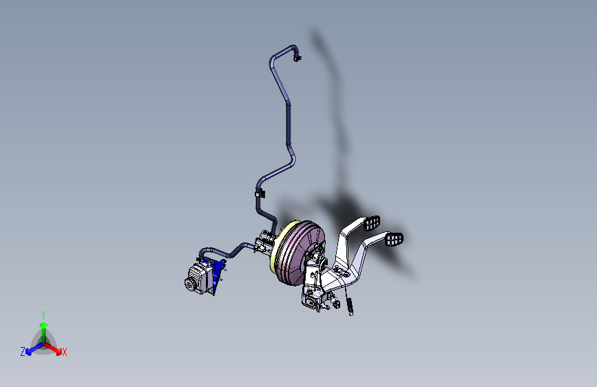 力帆X80 YAC3504-制动踏板及传动装置