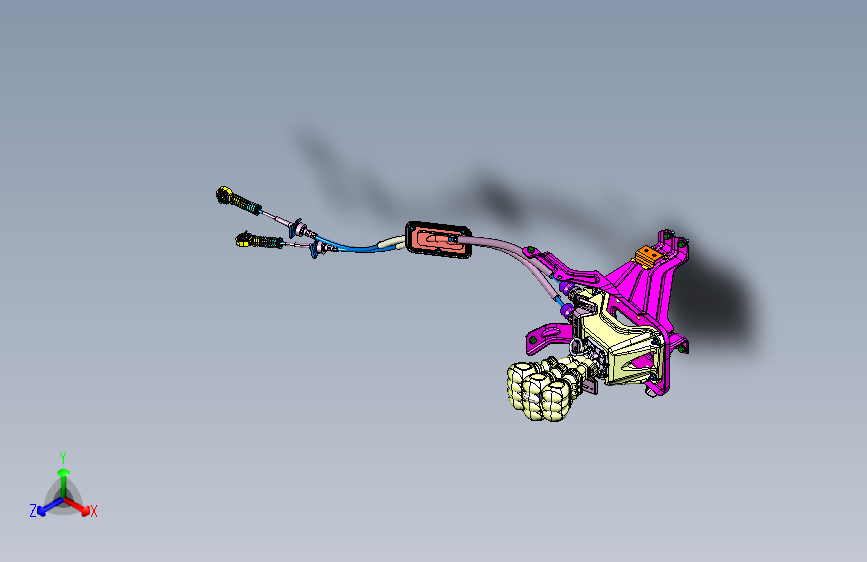 力帆X80 YAB1703-选换挡操纵机构