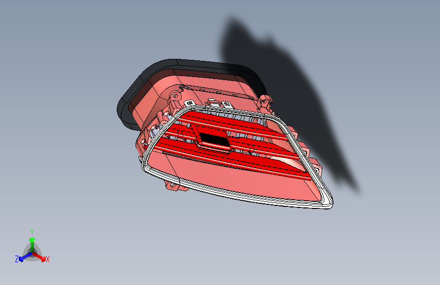 力帆X80 YAA5306500 仪表板中出风口总成