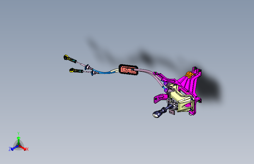 力帆X80 YAC1703-选换挡操纵机构