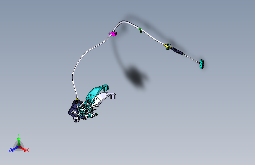 力帆X80 YAA3508-驻车制动操纵装置