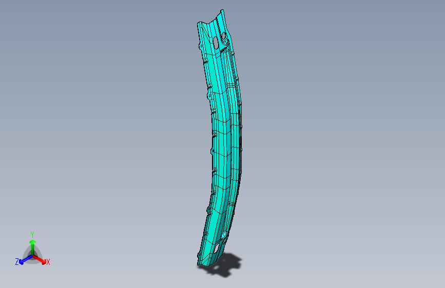 力帆X80 Y2804210后防撞梁总成
