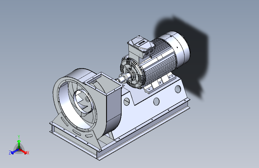涡轮风机  电动风扇，电动机250千瓦-300转_分钟