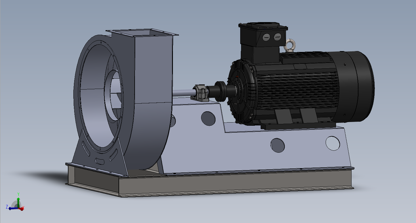 涡轮风机 电动风扇,电动机250千瓦-300转_分钟