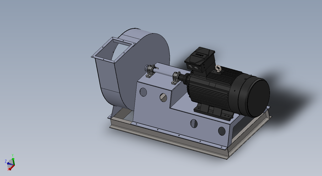 涡轮风机 电动风扇,电动机250千瓦-300转_分钟