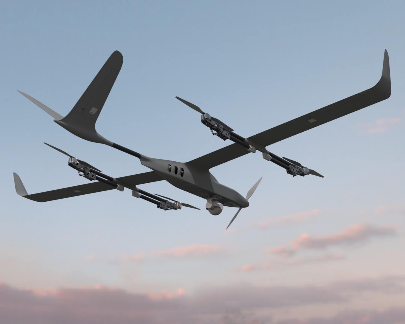 四旋翼固定翼飞机