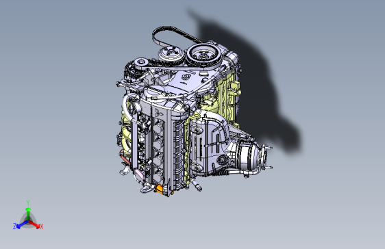 猎豹 CS9 B021000002_M_发动机总成装置（CVT）不带启停