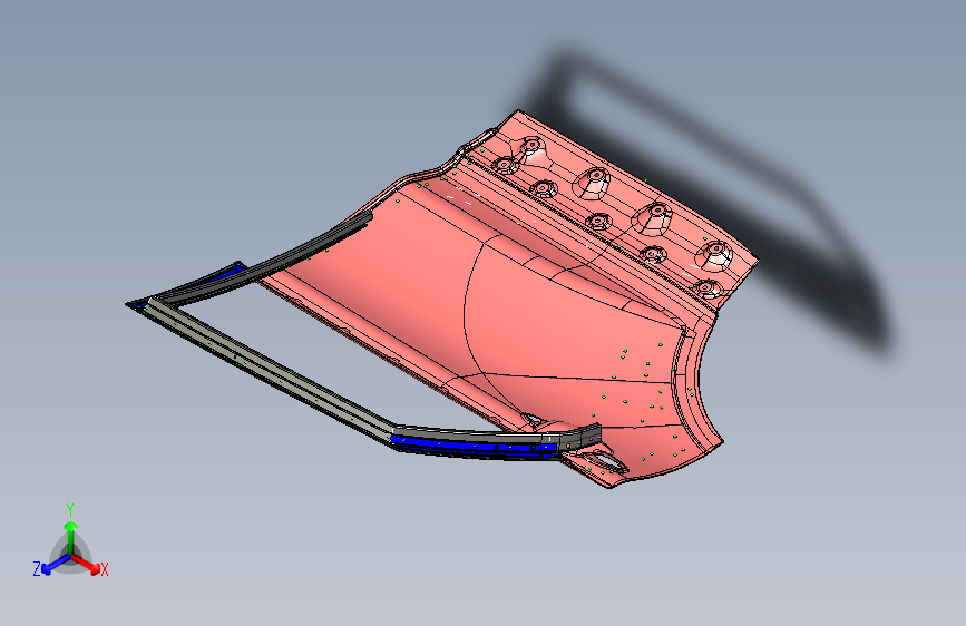 猎豹 CS9 B006201001_M_左后门钣金总成装置