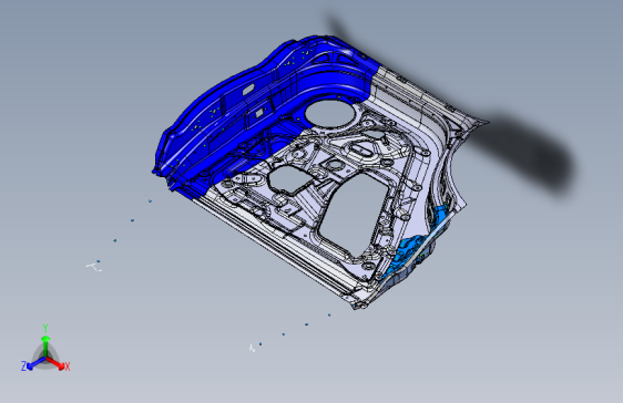猎豹 CS9 B006201002_M_右后门钣金总成装置