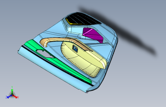 猎豹 CS9 B006202001_M_左后门内饰装置图