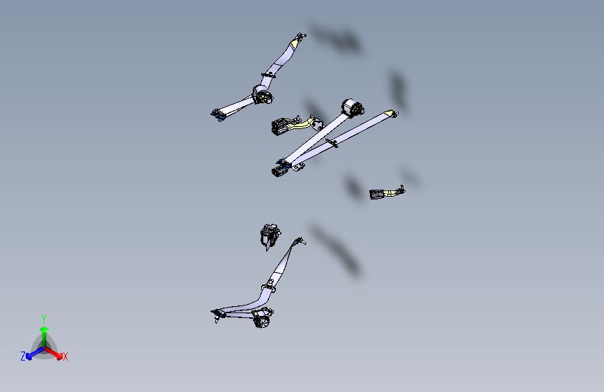猎豹 CS9 B005812001_M_后排安全带装置图
