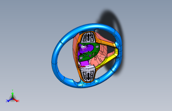 猎豹 CS9 B003402003_M_转向盘装置图（真皮）