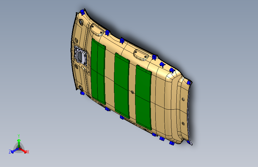 猎豹 CS9 B005702001_M_顶棚装置图（非天窗）