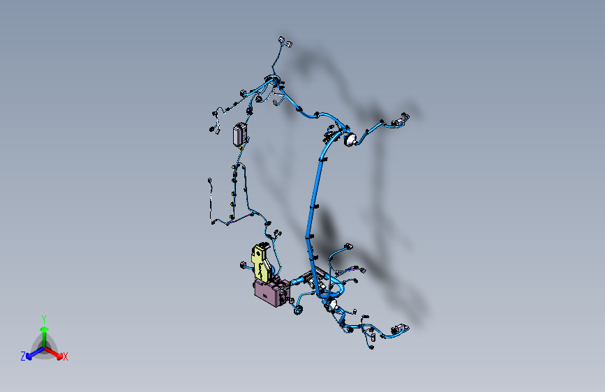 猎豹 CS9 B004011007_M_发动机舱线束装置图