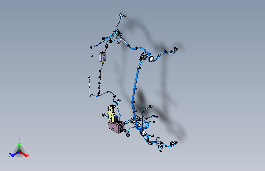 猎豹 CS9 B004011001_M_发动机舱线束装置图