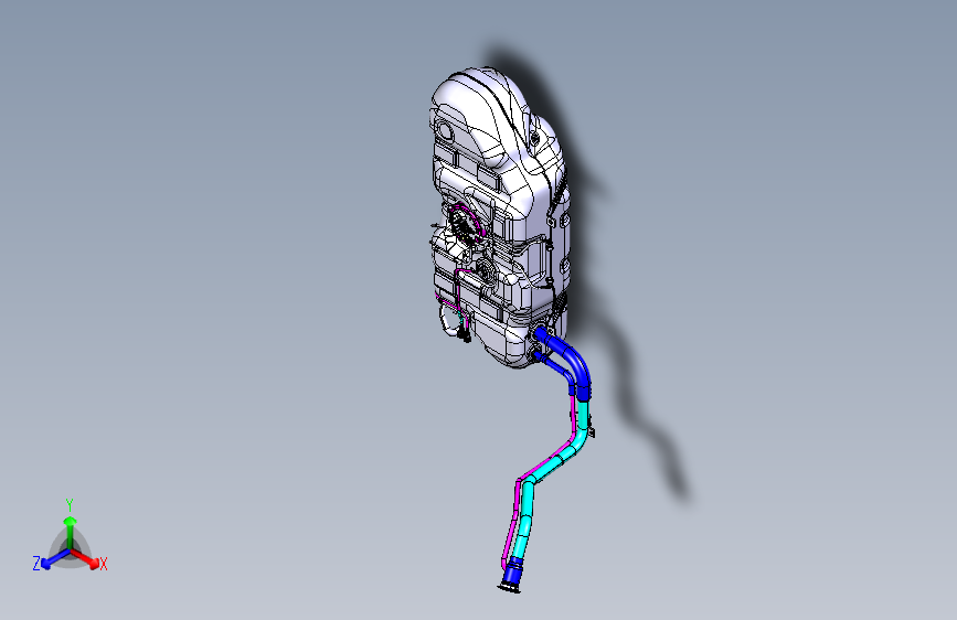 猎豹 CS9 B001101001_M_燃油箱及加油管装置