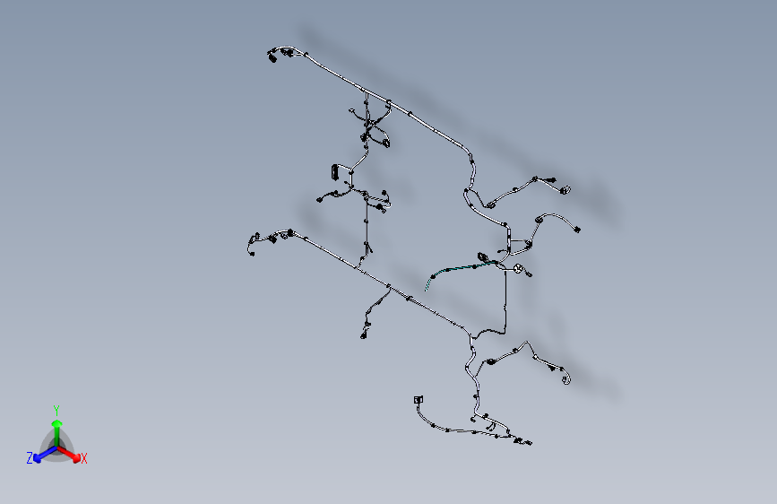 猎豹 CS9 B004002001_M_地板线束装置图