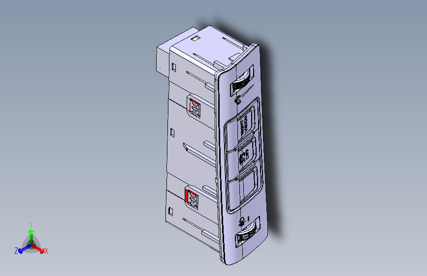 猎豹 CS9 B003774004_M_左侧仪表板开关装置图