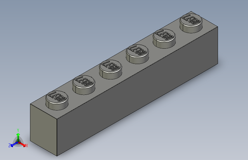经典乐高积木BRICK 1X6