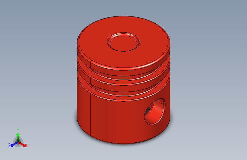 乐高套装发动机组件2851 Bright Red Technic Engine Piston Round.IGS