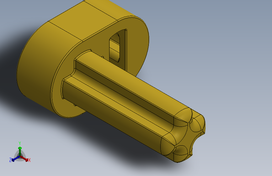 乐高套装发动机组件2853 Bright Yellow Technic Engine Crankshaft.SLDPRT