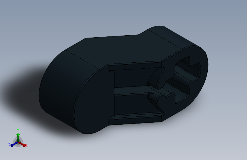 乐高套装发动机组件2854 Black Technic Engine Crankshaft Centre.SLDPRT