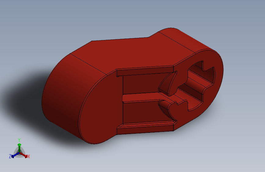 乐高套装发动机组件2854 Bright Red Technic Engine Crankshaft Centre.SLDPRT