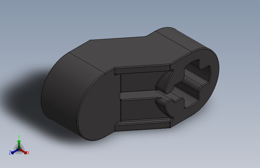 乐高套装发动机组件2854 Dark Stone Technic Engine Crankshaft Centre.SLDPRT