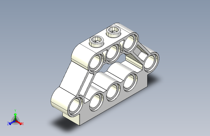 乐高套装发动机组件32333 Clear Technic Engine Block 1 x 5 x 3.IGS