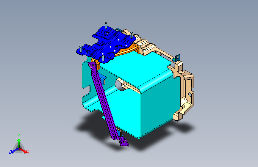 猎豹 CS9 B003703001_M_蓄电池装置图