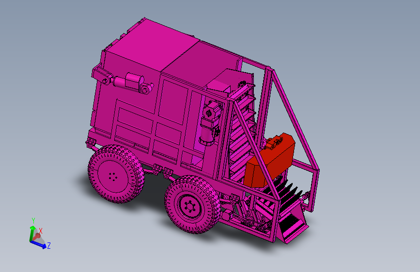 沙滩清理垃圾机器人UG