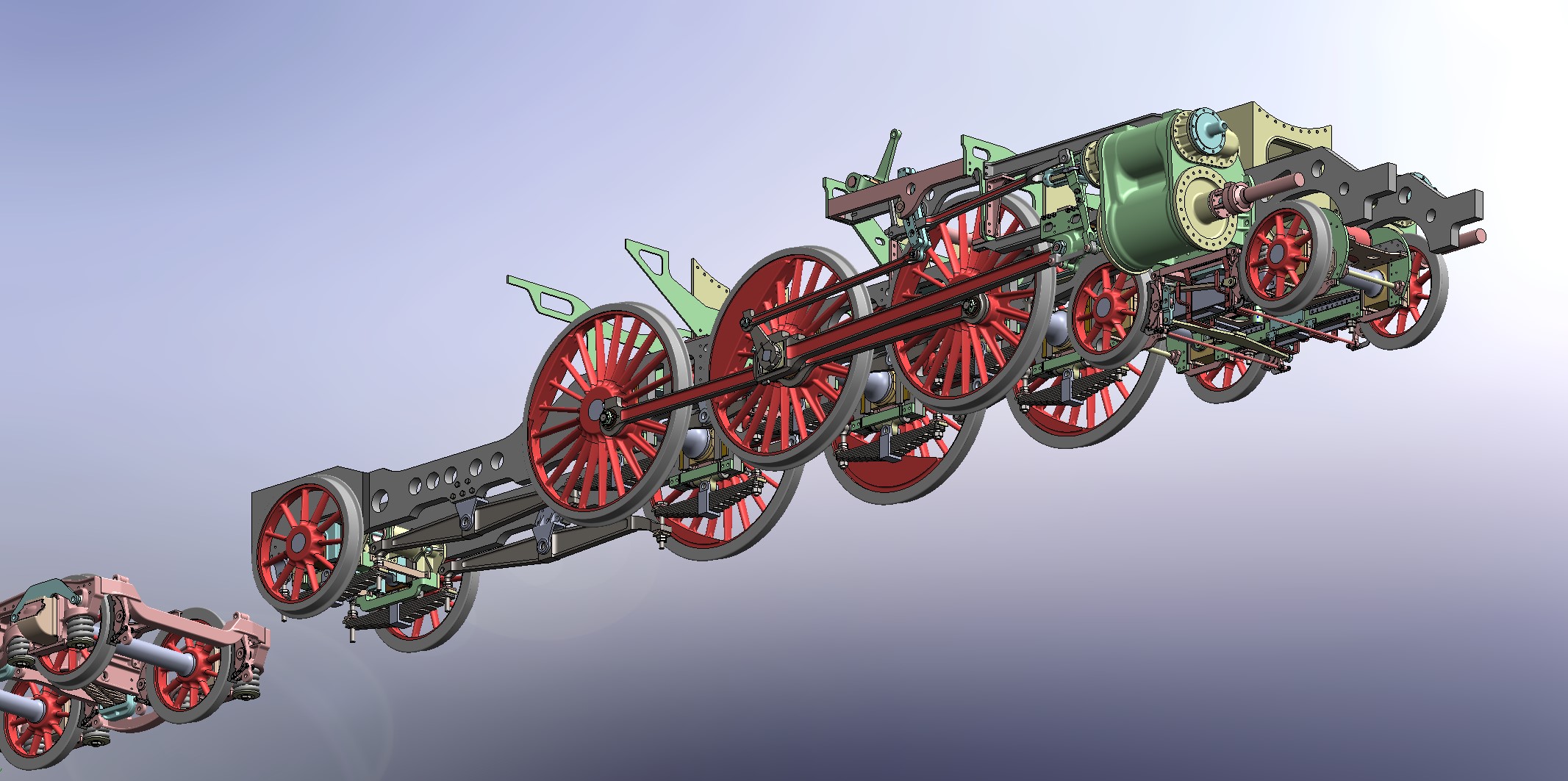 铁路车辆转向架step