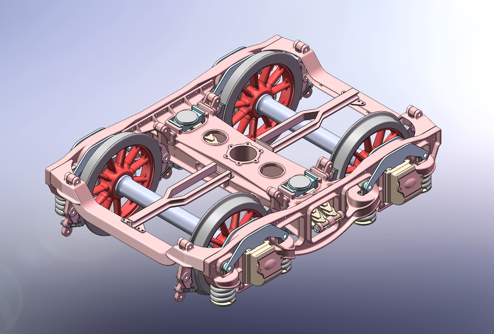 铁路车辆转向架step