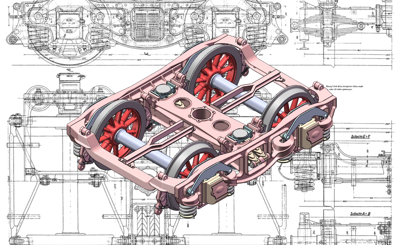 铁路车辆转向架step