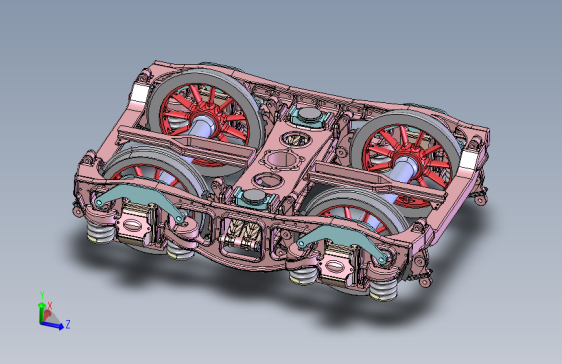 铁路车辆转向架step
