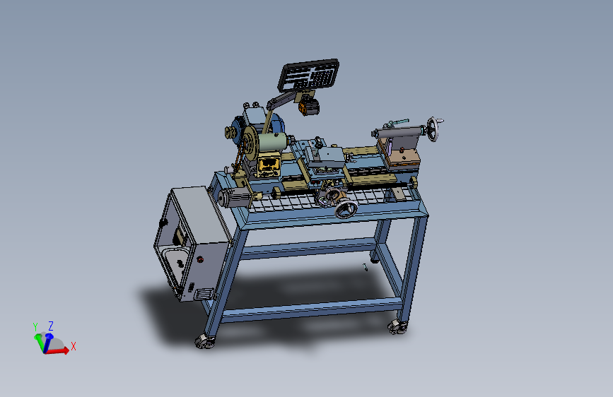 电子丝杠手动ER32夹头车床step