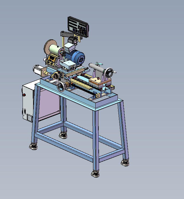 电子丝杠手动ER32夹头车床step