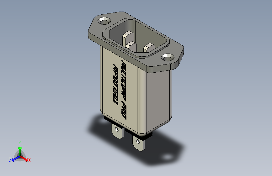 滤波 IEC 电源输入模块，IEC，通用，6 A，250 VAC。