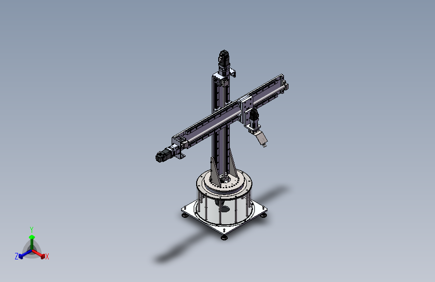 四自由度圆柱坐标机器人机械手