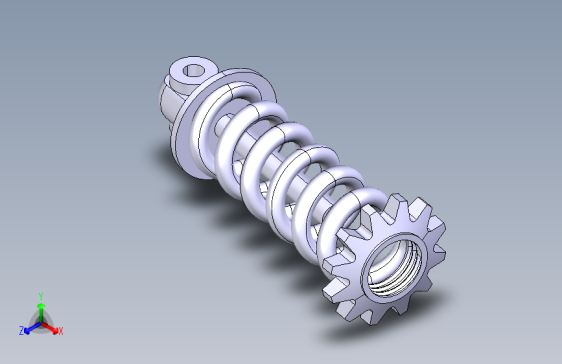 减震器总成 _ 3D CAD模型
