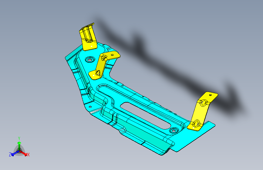众泰知豆 右前连接板总成