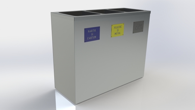 模块化垃圾分类站 – 1000x400x800 毫米