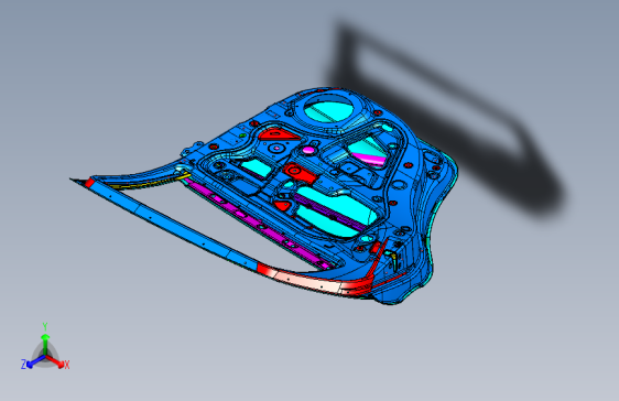 海马CE-1 05_左后车门总成_LR DOOR ASSY