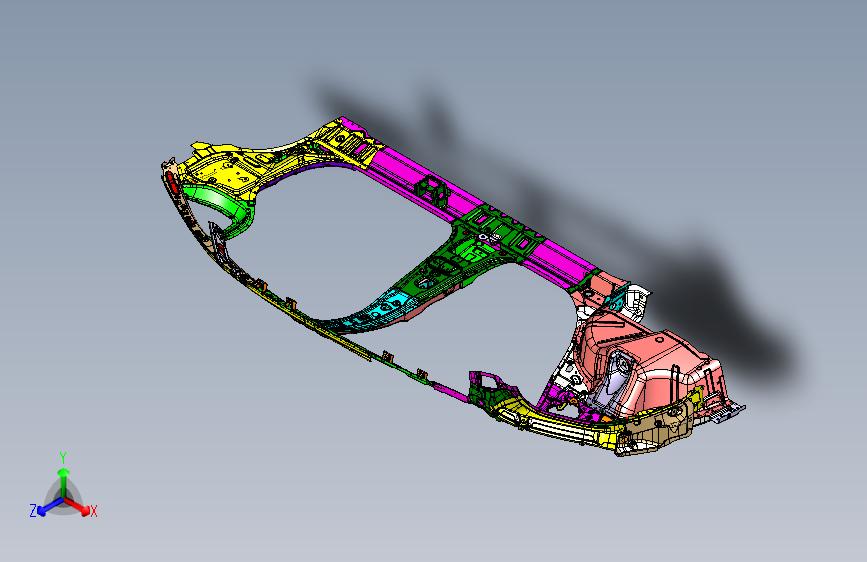 海马CE-1 04_左侧围总成_COMPL A-SIDE STRUCTURE LH